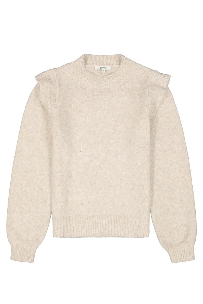 GARCIA BEIGE SPARKLE SWEATER