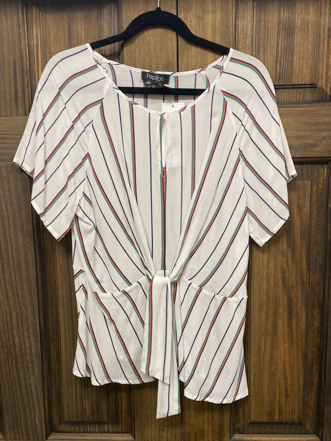 PAPILLON WHITE STRIPE SHIRT
