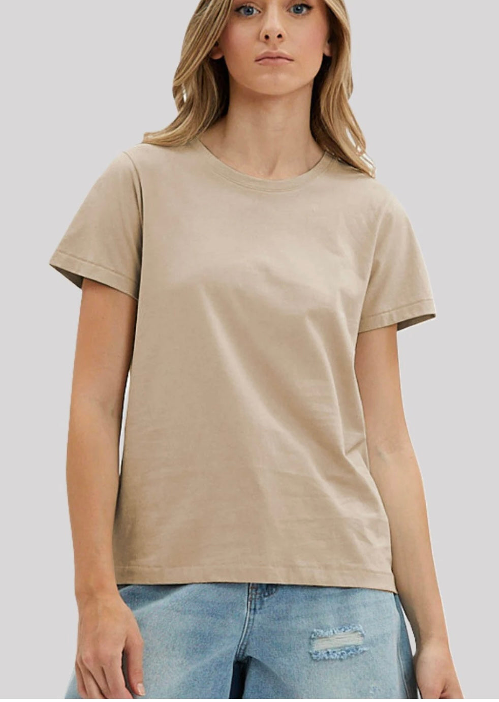 POINT ZERO WOMEN'S ALMOND T-SHIRT