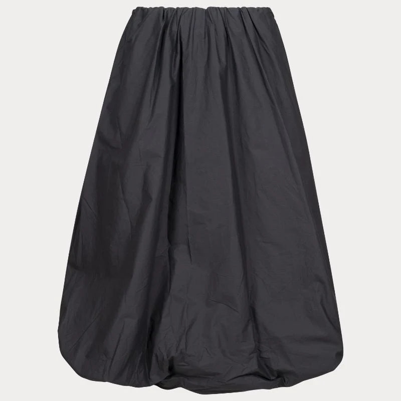 ASTRID WOVEN BUBBLE HEM SKIRT IN BLACK