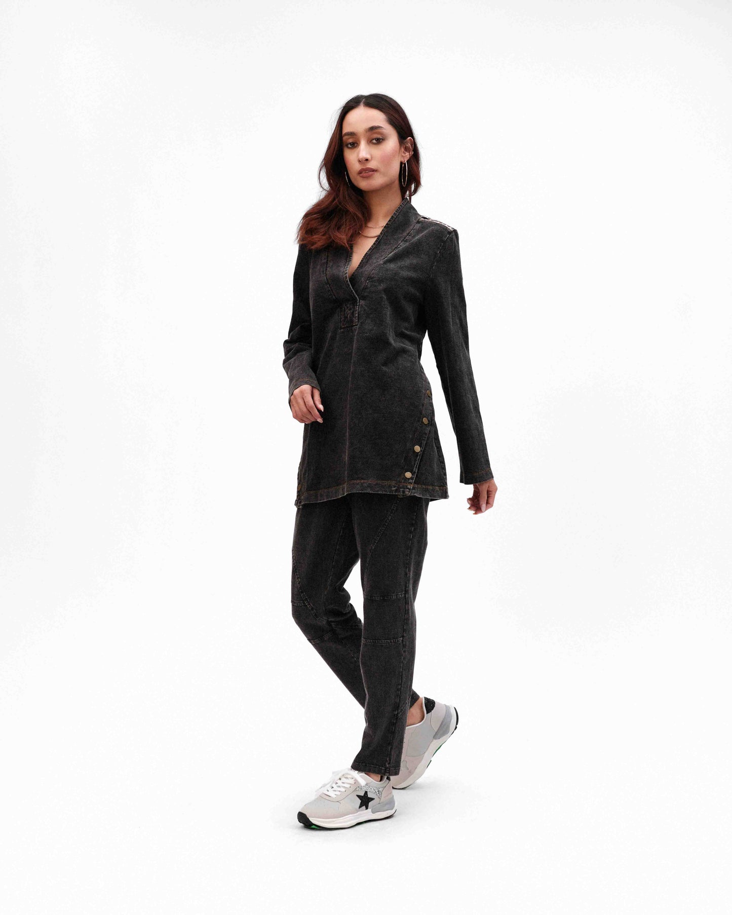 FASHION CONCEPTS KNIT PANTS IN CHARCOAL