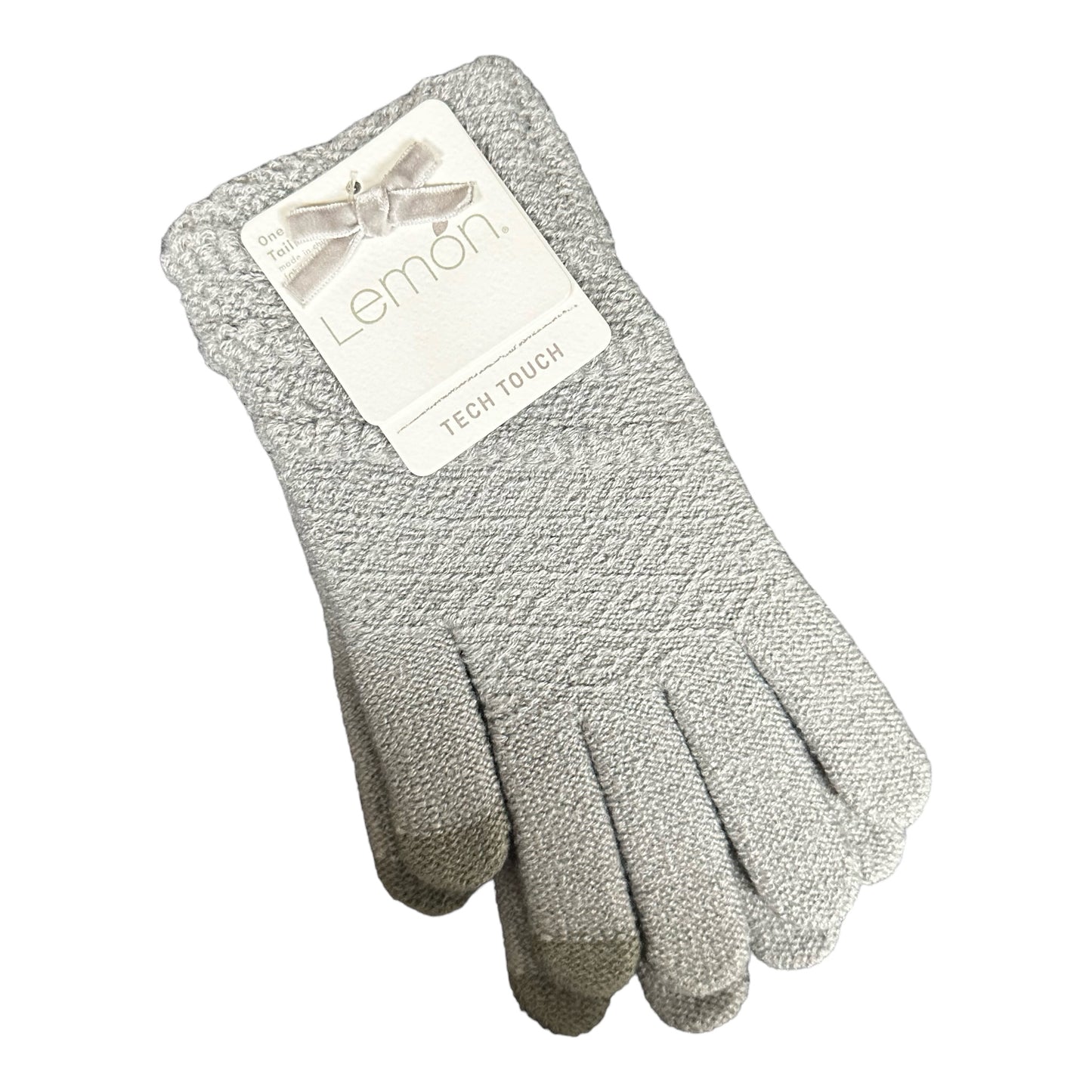 LEMON MADISON AVENUE TECH GLOVES IN GREY