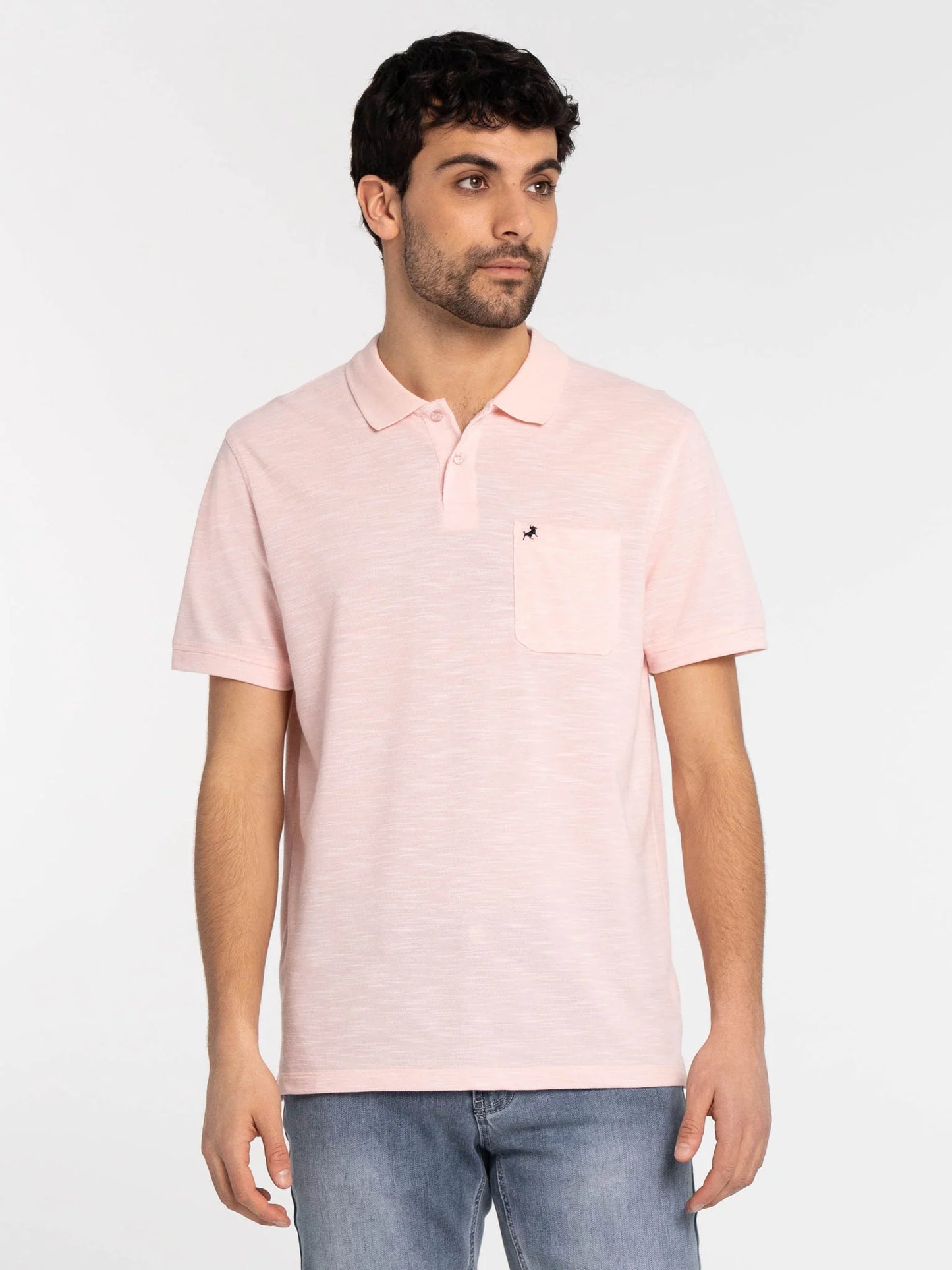 LOIS MEN'S WEBSTER POLO SHIRT IN DUSTY ROSE