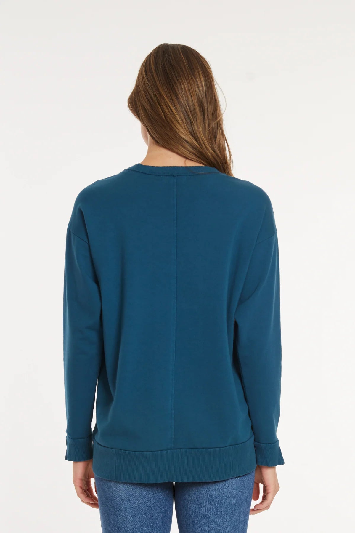 MODODOC LONG SLEEVE CREWNECK SWEATSHIRT IN FANTA-SEA