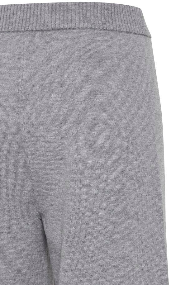 ICHI BEANCHE PANTS IN GREY MELANGE