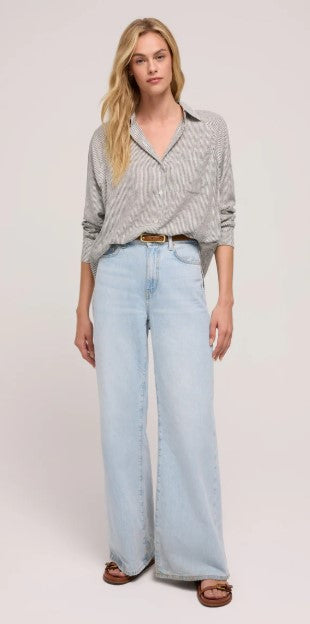 Z SUPPLY LINEN TOP IN SEA SALT