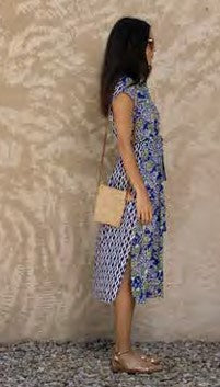 LOLA ESPELETA DRESS IN ORIENTAL BLUE