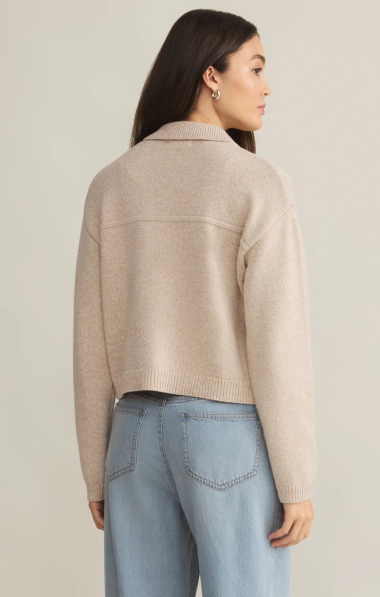 Z SUPPLY CIELO KNIT JACKET IN PARCHMENT