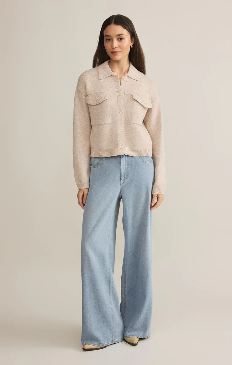 Z SUPPLY CIELO KNIT JACKET IN PARCHMENT