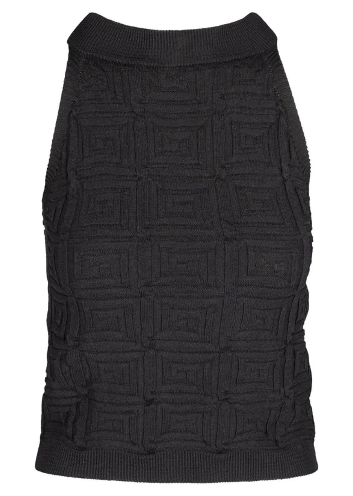 ASTRID KNIT SLEEVELESS TOP IN BLACK