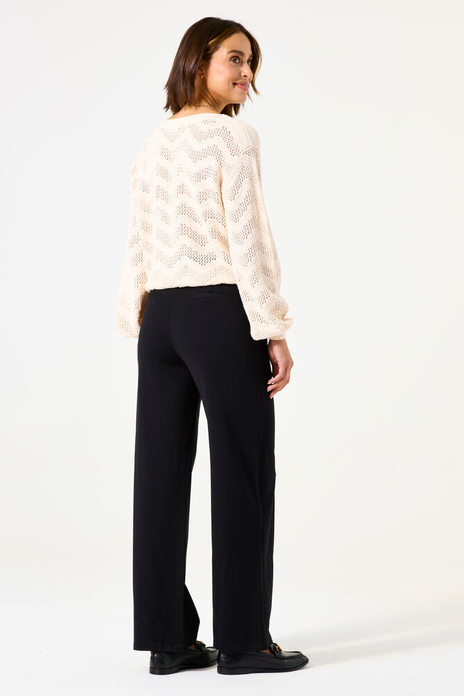 GARCIA KNITTED SWEATER IN WHITECAP