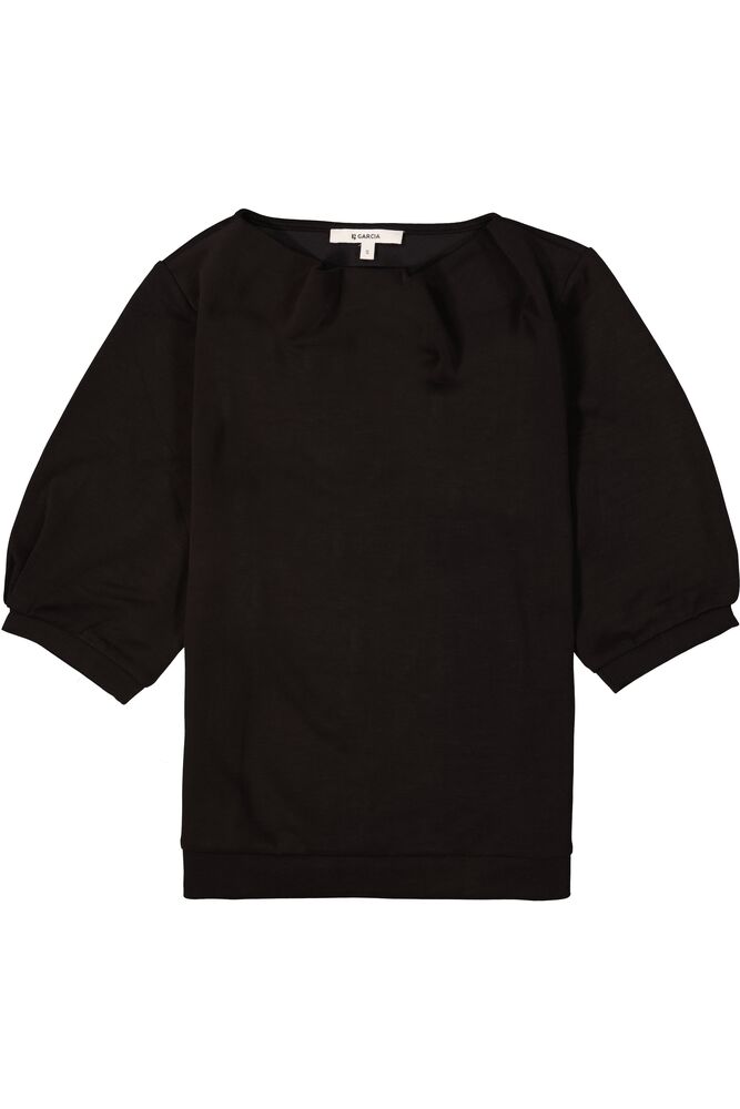 GARCIA 3/4 SLEEVE SWEATER IN BLACK