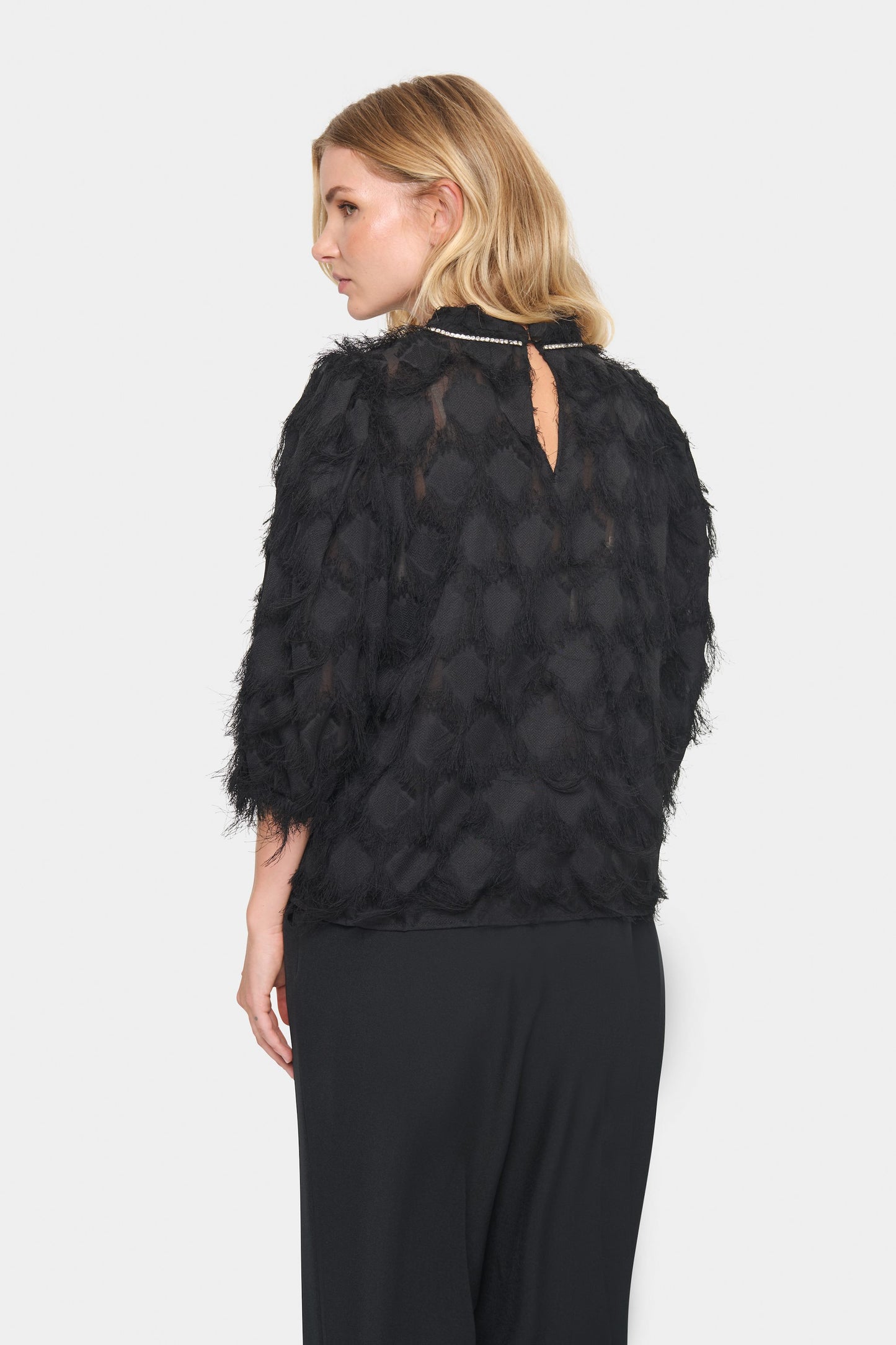 SAINT TROPEZ HADIL BLOUSE IN BLACK
