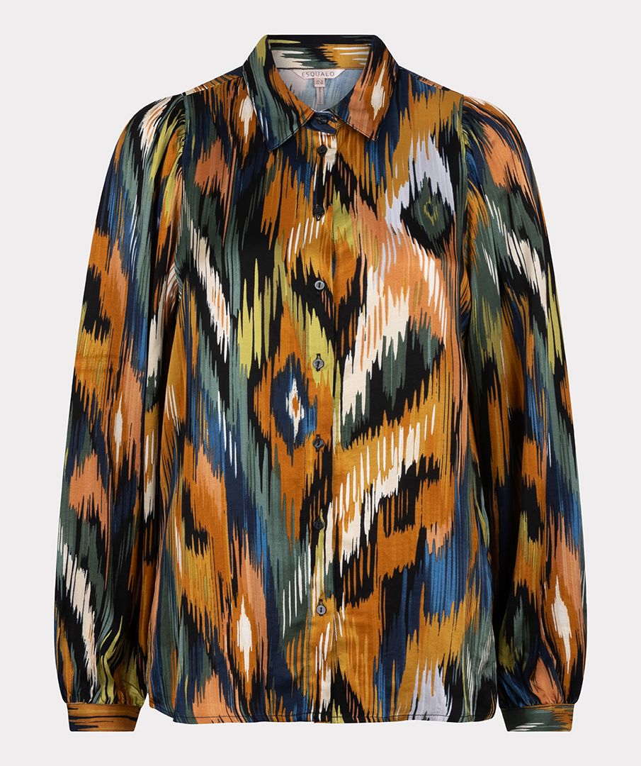 ESQUALO BASIC UNIVERSE LIGHTNING PRINT BLOUSE