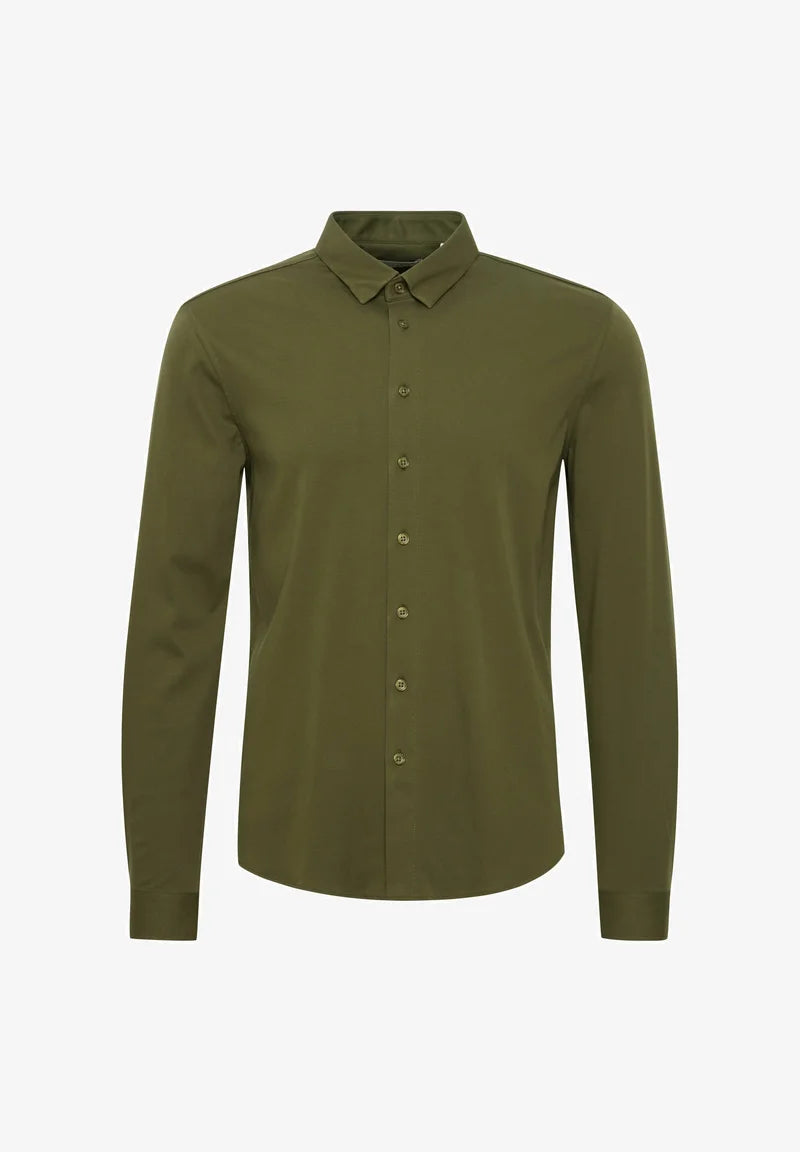CASUAL FRIDAY MEN'S ARTHUR JERSEY SHIRT IN DEEP DEPTHS