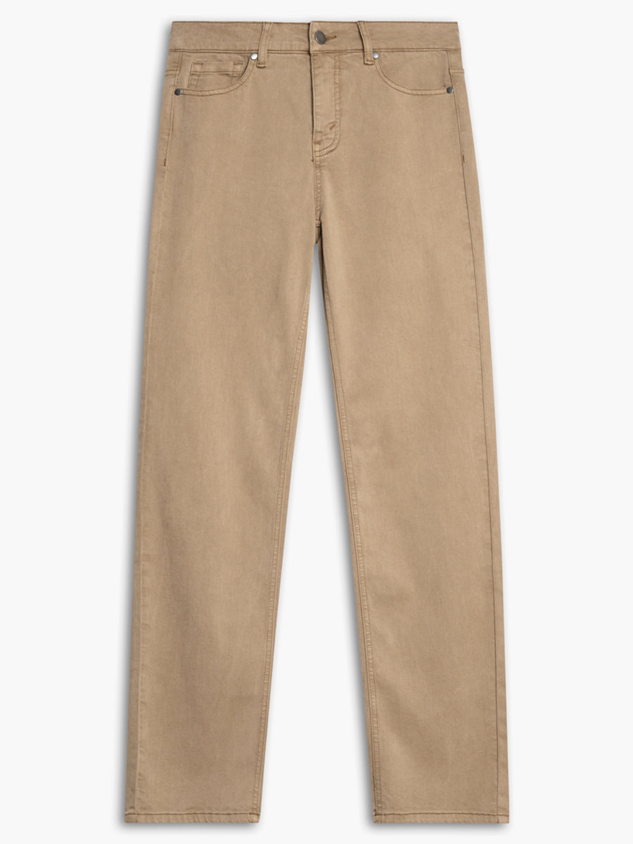 LOIS GEORGIA MID HIGH WAIST STRAIGHT JEANS IN TOASTED ALMOND