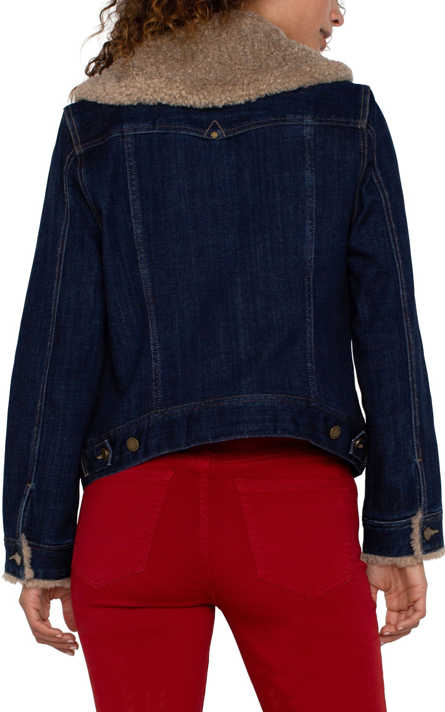 LIVERPOOL SHERPA COLLAR TRUCKER JACKET