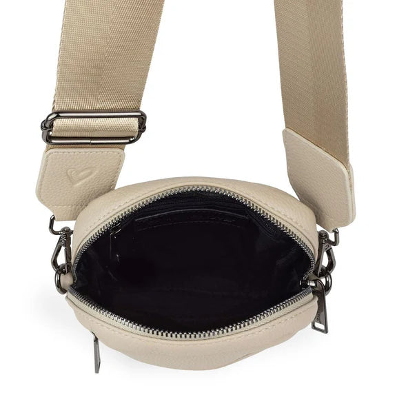 PRENELOVE HOPE VEGAN LEATHER CROSSBODY IN SAND