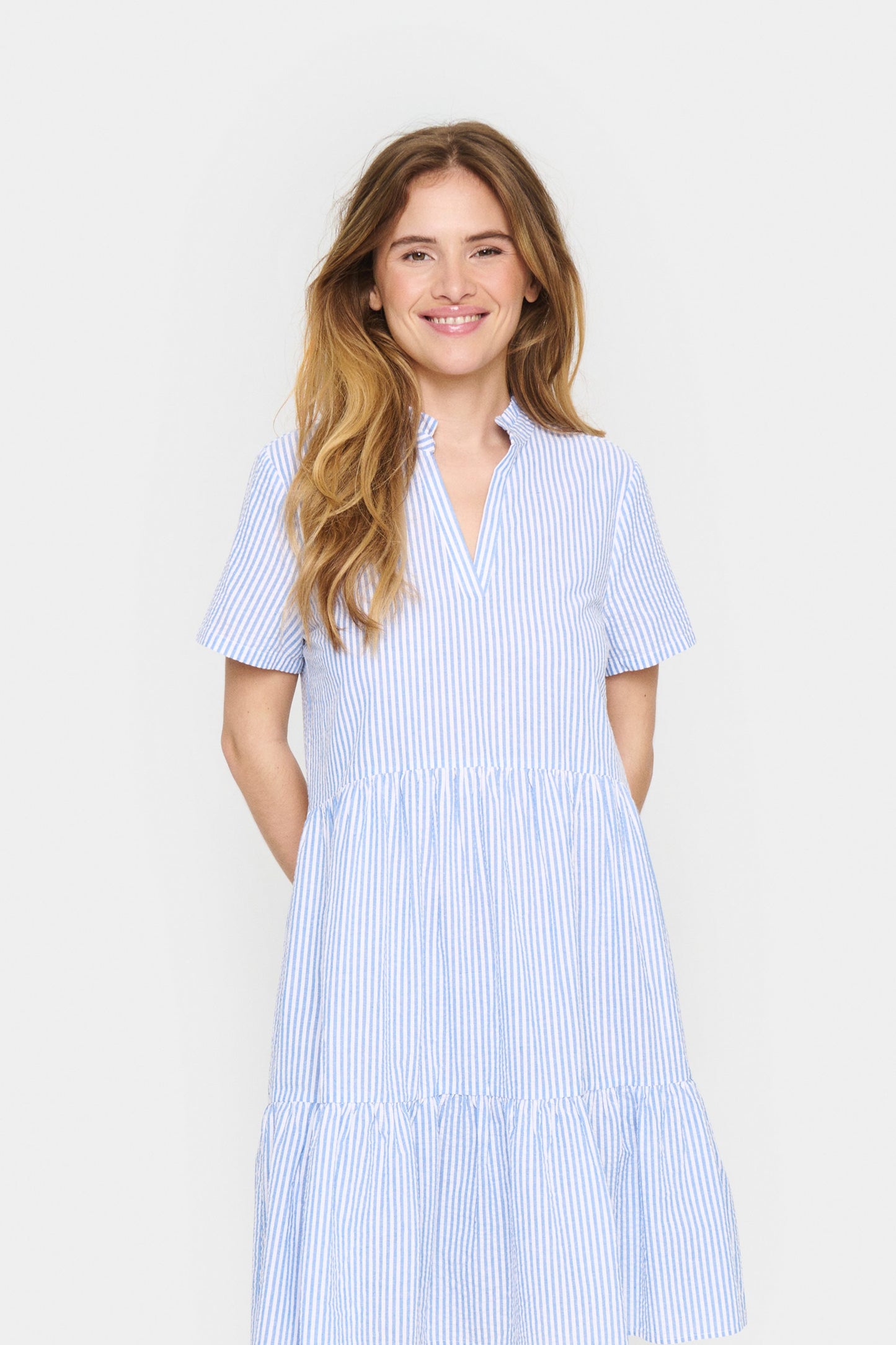 SAINT TROPEZ PALACE BLUE ELMIKO DRESS