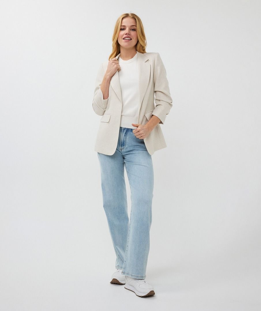 ESQUALO BLAZER IN LINEN LOOK IN BEIGE