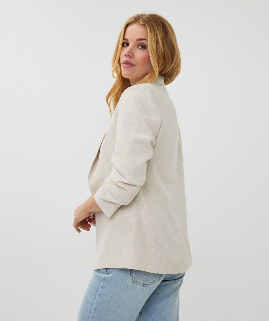 ESQUALO BLAZER IN LINEN LOOK IN BEIGE