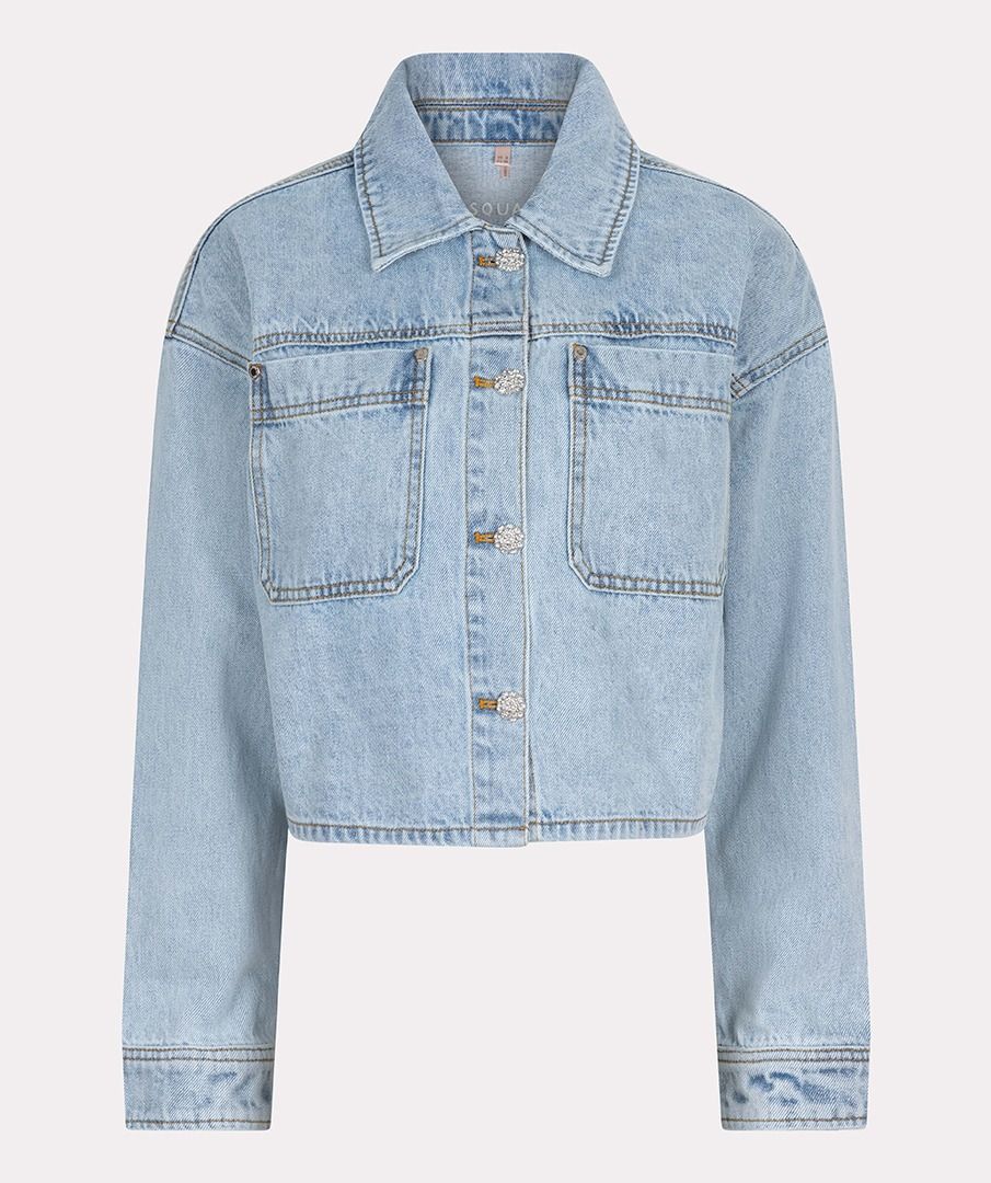 ESQUALO SHORT OVERSIZED DENIM JACKET