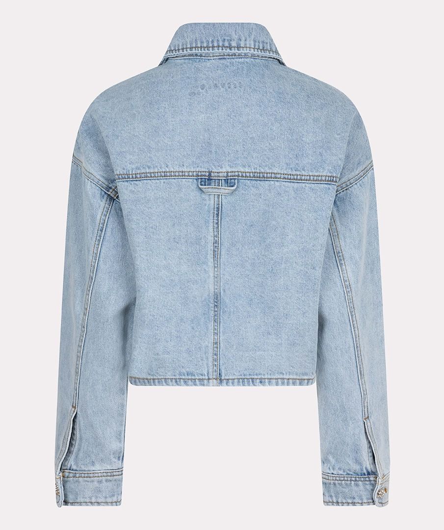 ESQUALO SHORT OVERSIZED DENIM JACKET
