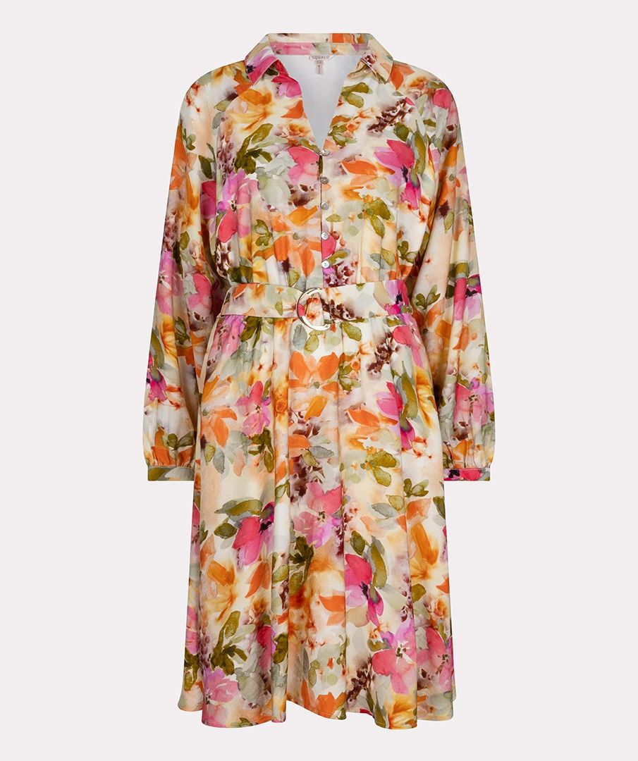 ESQUALO DRESS RAGLAN IN FLORAL GARDEN PRINT