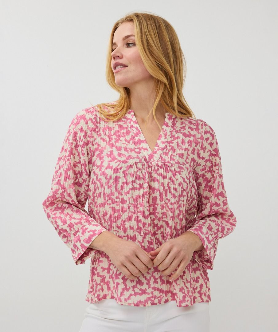 ESQUALO BLOUSE IN FLORAL RETREAT PRINT