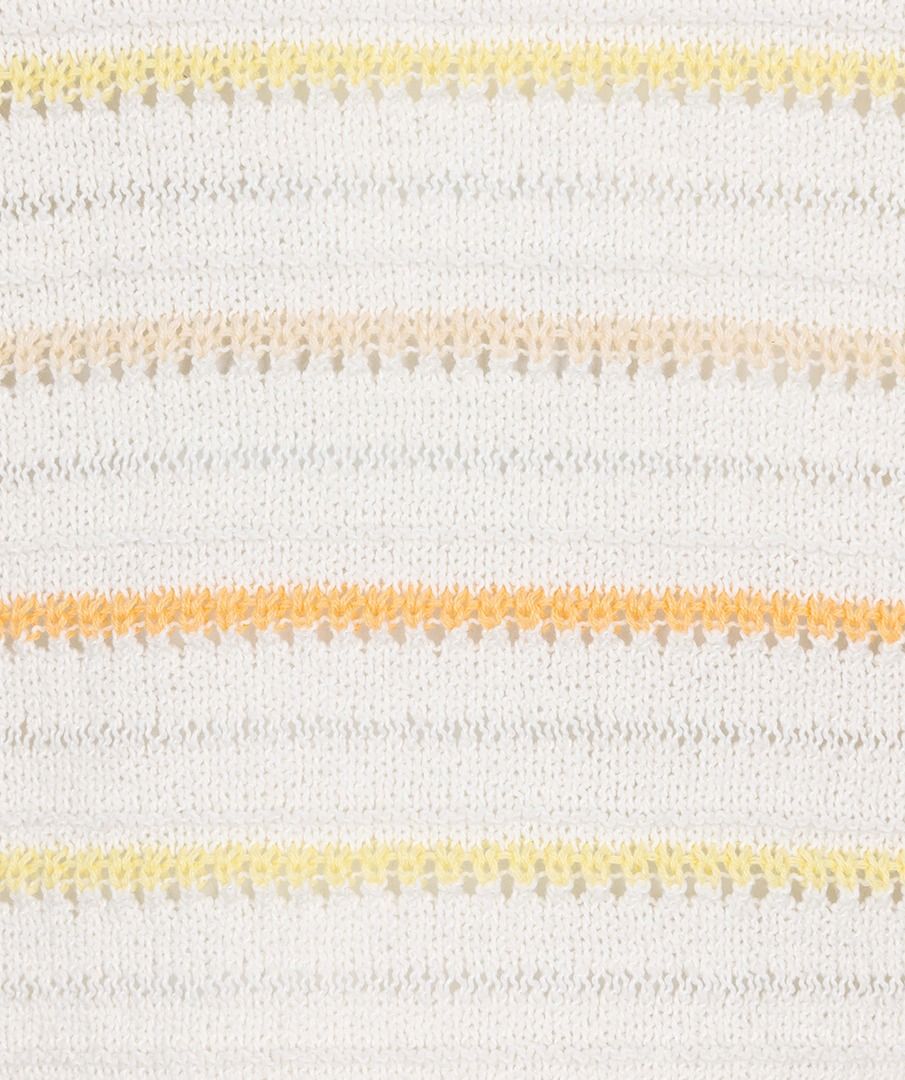 ESQUALO SWEATER WITH STRIPES IN CREAM AND MULTI COLOUR