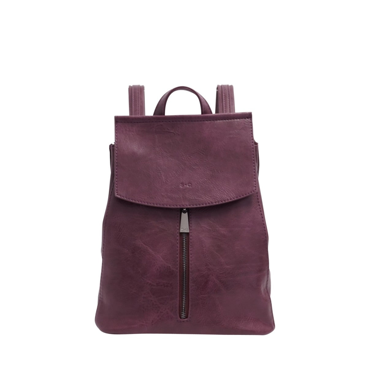 S-Q CHLOE CONVERTIBLE BACKPACK IN EGGPLANT