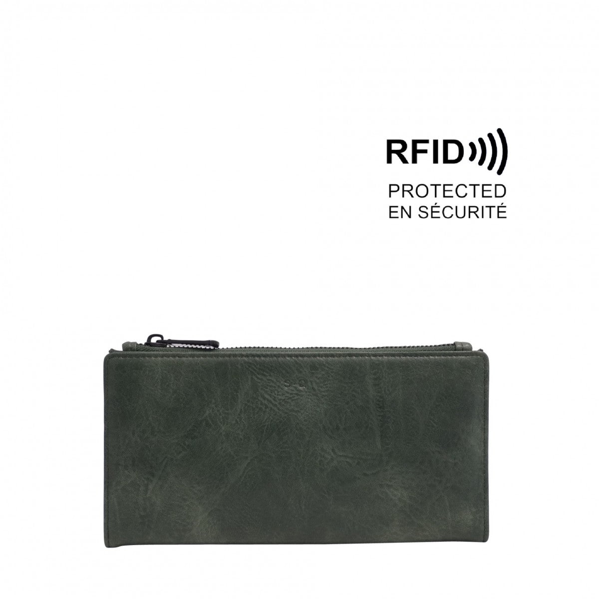 S-Q SCOTTIE 2-IN-1 WALLET IN THYME