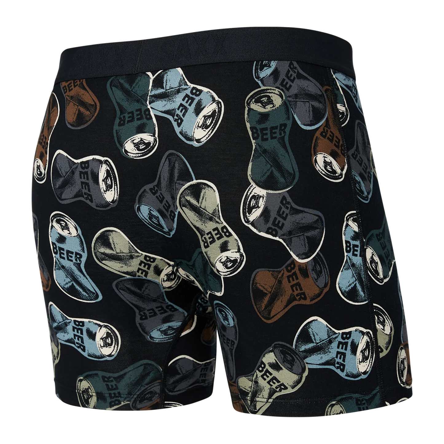 SAXX VIBE SUPER SOFT BOXER BRIEF - FRIDAY NIGHT CAMO - BLACK