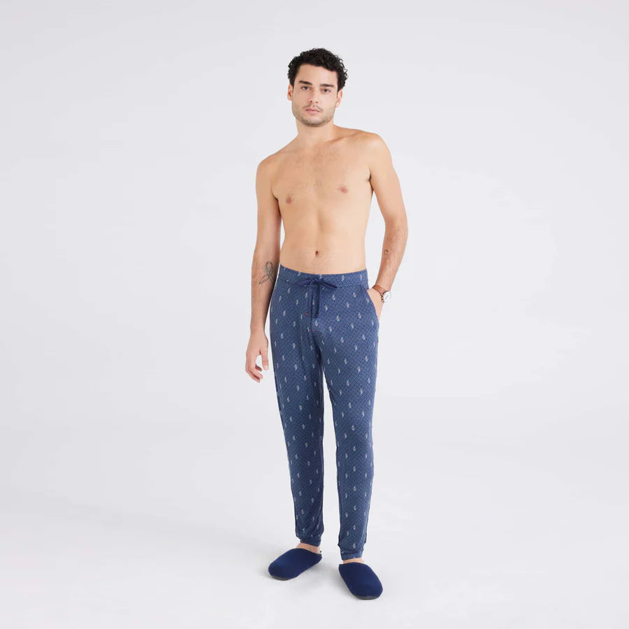 SAXX CAMO SNOOZE PANTS PAISLEY TILES - TURBULANCE