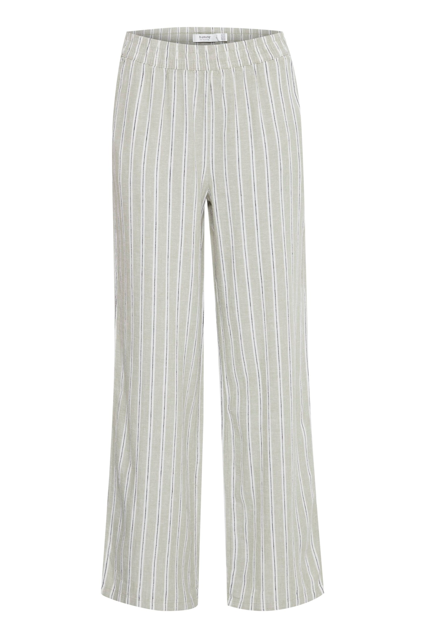 B.YOUNG TEA STRIPPED MIX FALAKKA TROUSERS
