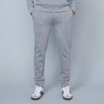 HEDGE MEN'S SOFT KNIT JOGGER PANTS IN LIGHT GREY