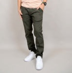 HEDGE MEN'S TWILL PANTS IN ARMY GREEN