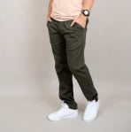 HEDGE MEN'S TWILL PANTS IN ARMY GREEN