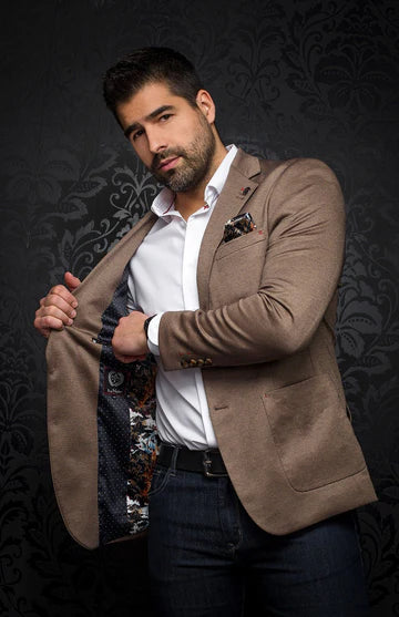 AU NOIR HOFFMAN BLAZER IN TOBACCO