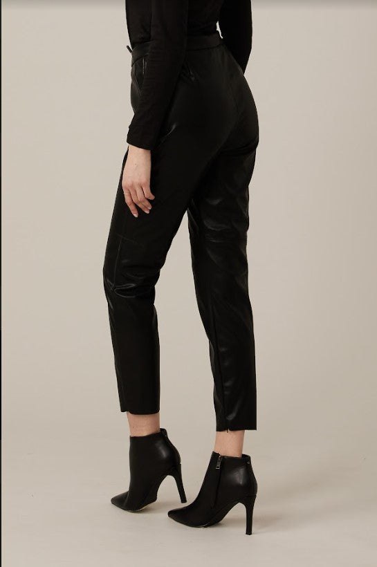 EMPROVED BLACK VEGAN SKINNY LEG PANT