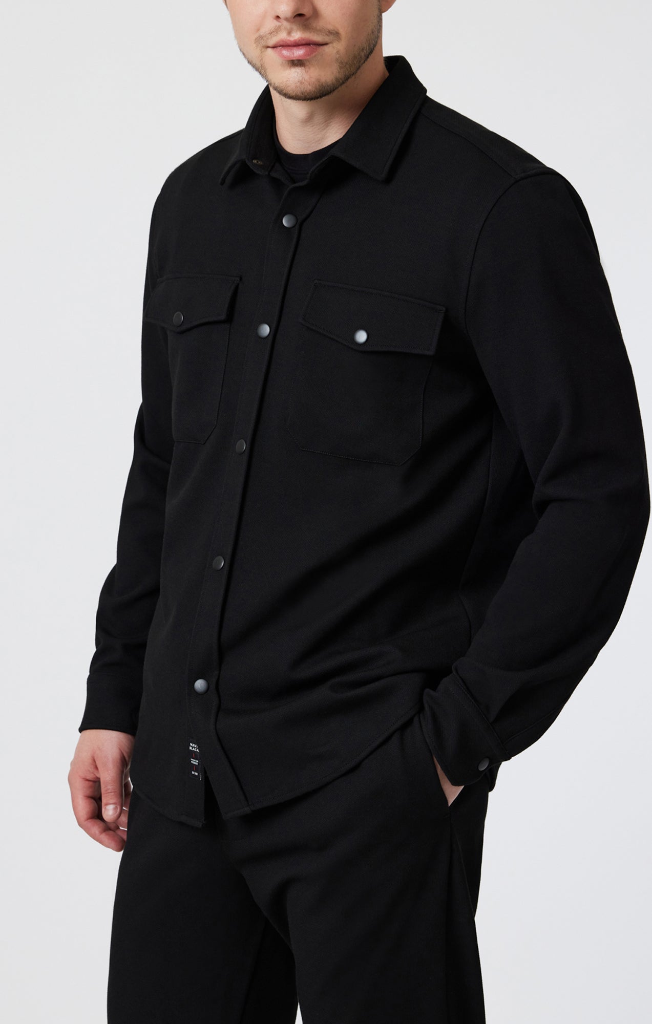 MAVI LONG SLEEVE SHIRT BLACK