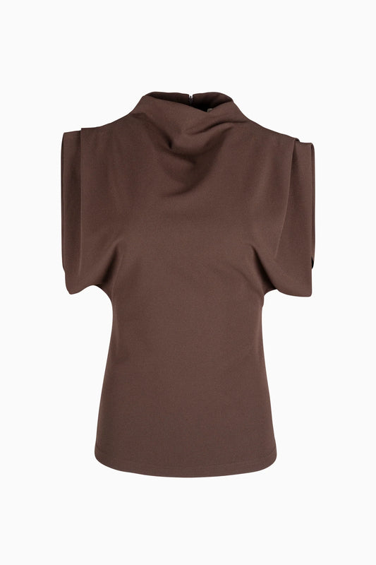 ASTRID KNIT TOP IN BROWN