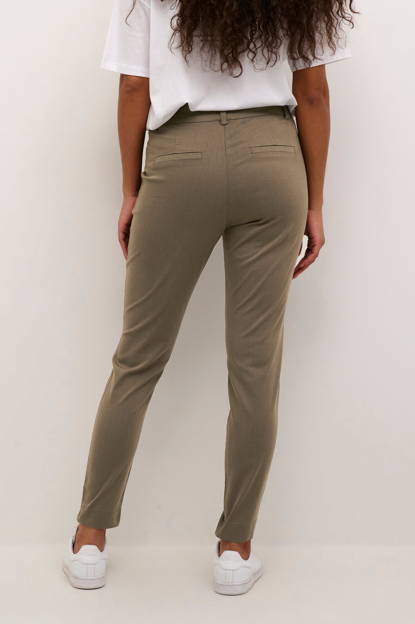 KAFFE LEA 7/8 MAJOR BROWN CHINO PANT