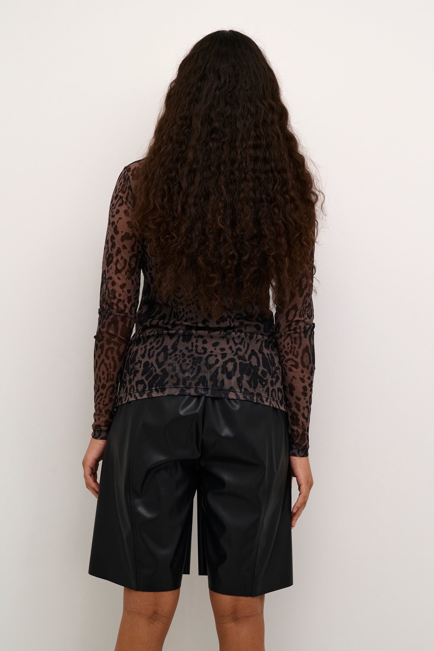 KAFFE JOHANNA MAJOR BROWN/BLACK T-SHIRT