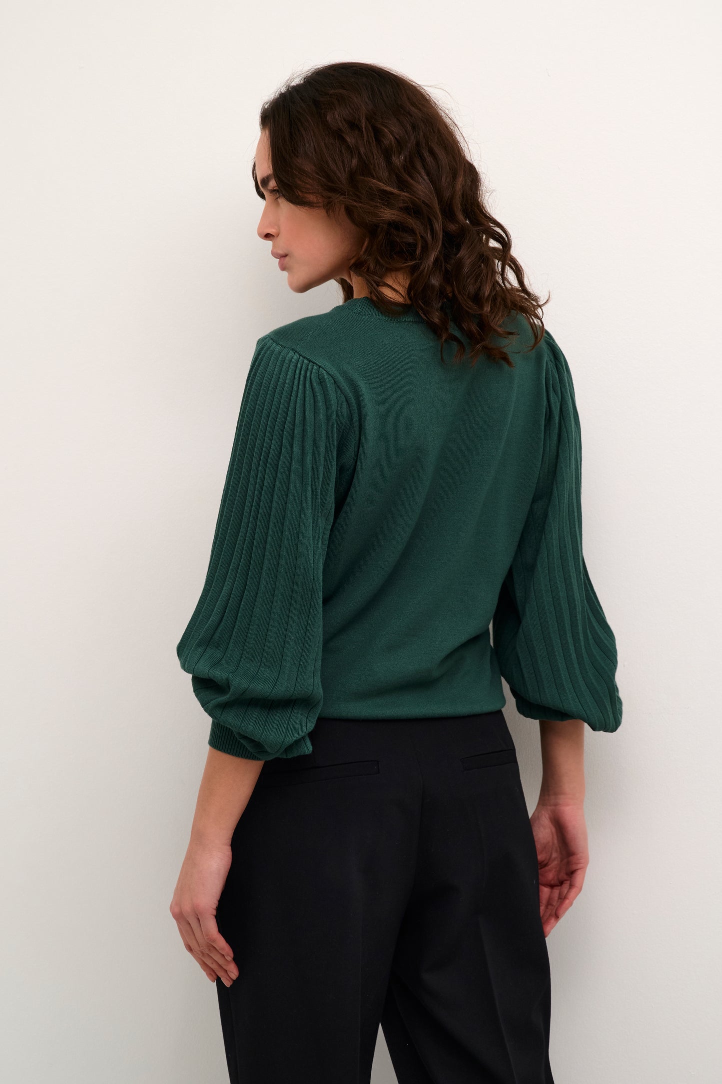 KAFFE LONE GARDEN TOPIARY KNIT PULLOVER