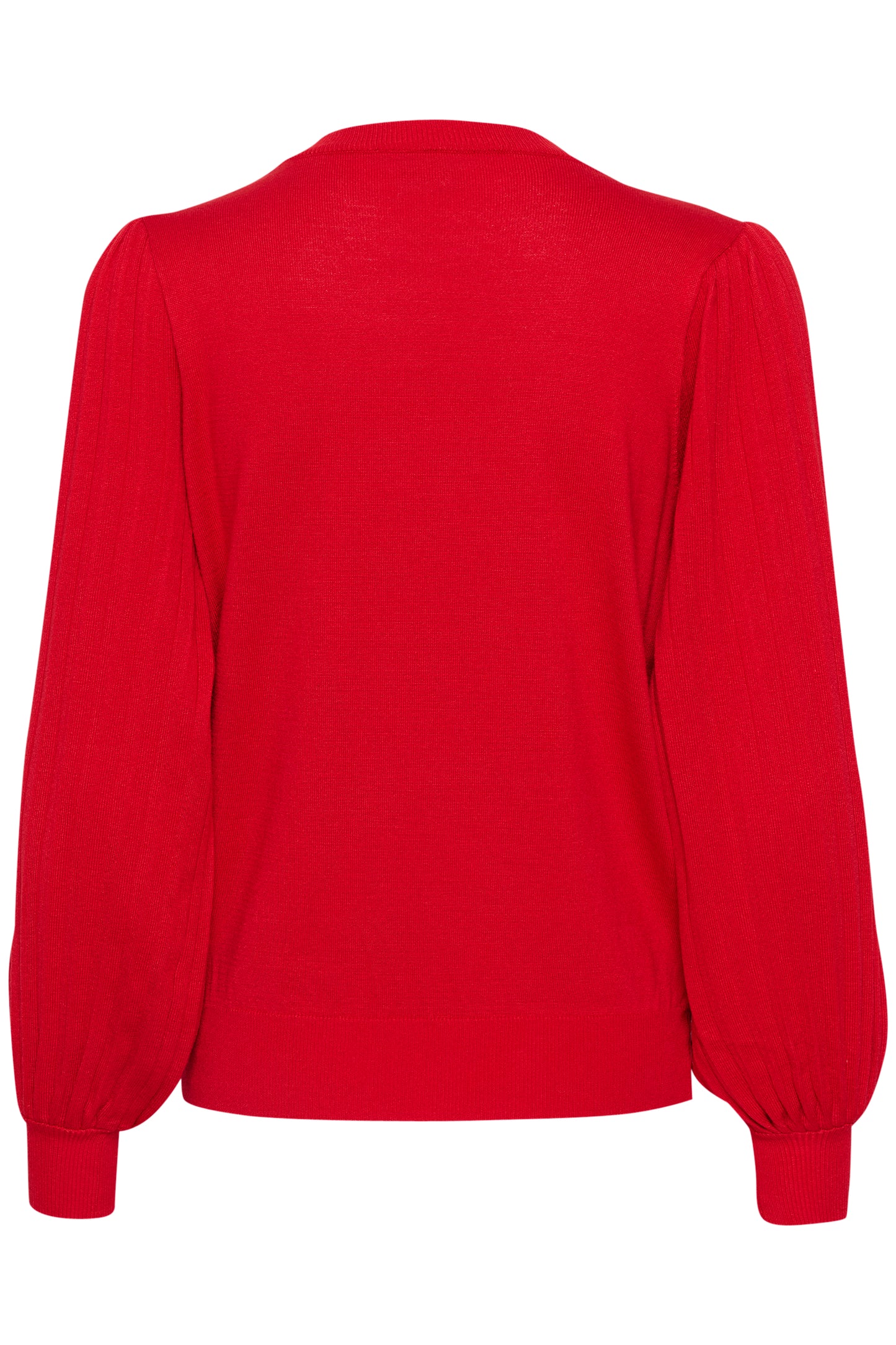 KAFFE LONE HAUTE RED KNIT PULLOVER