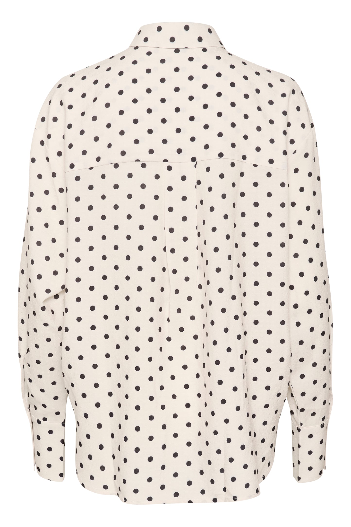 KAFFE OSCARNA SHALK AND BLACK DOT BLOUSE