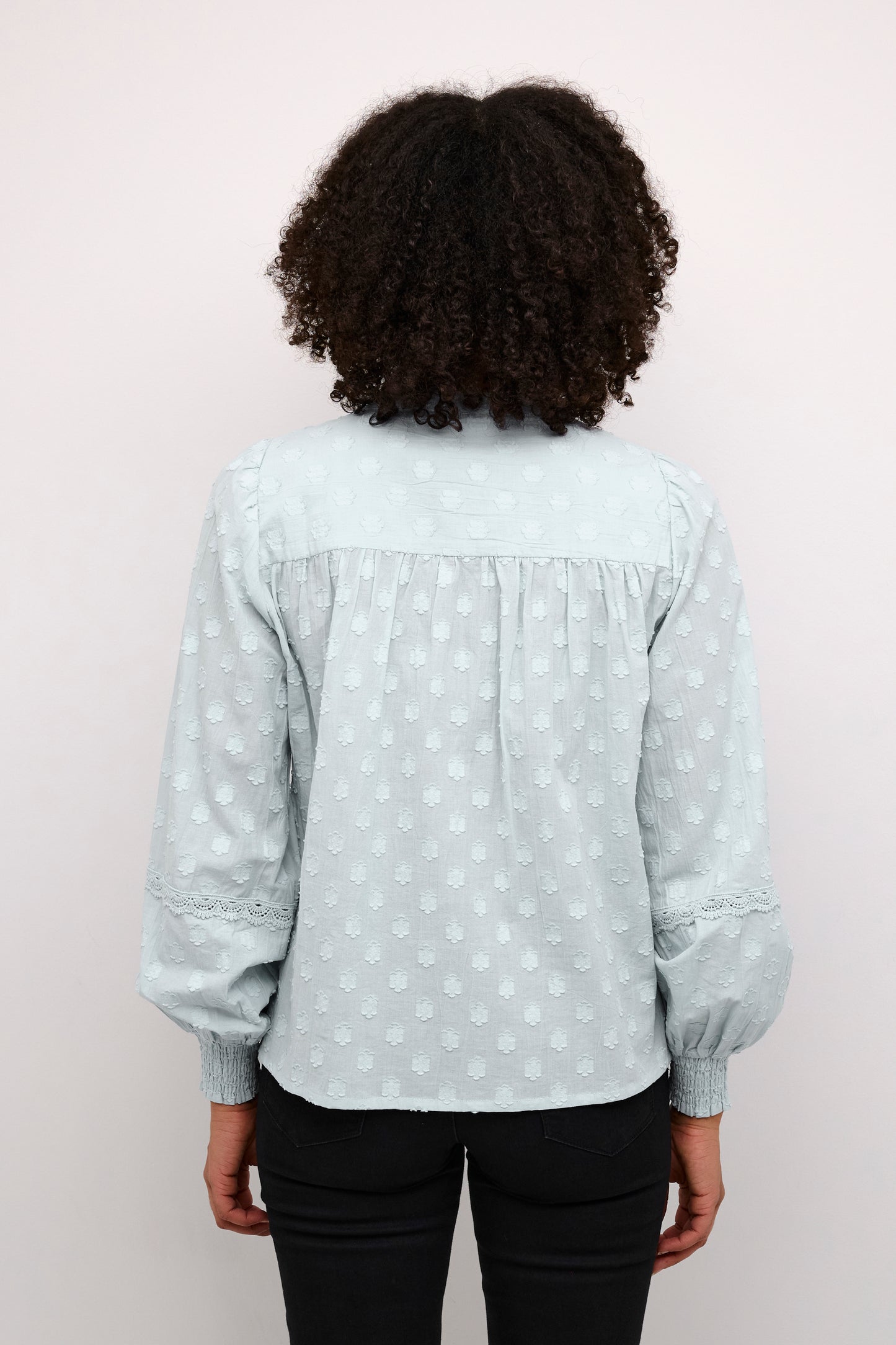 KAFFE CELESTIAL BLUE ENYA BLOUSE