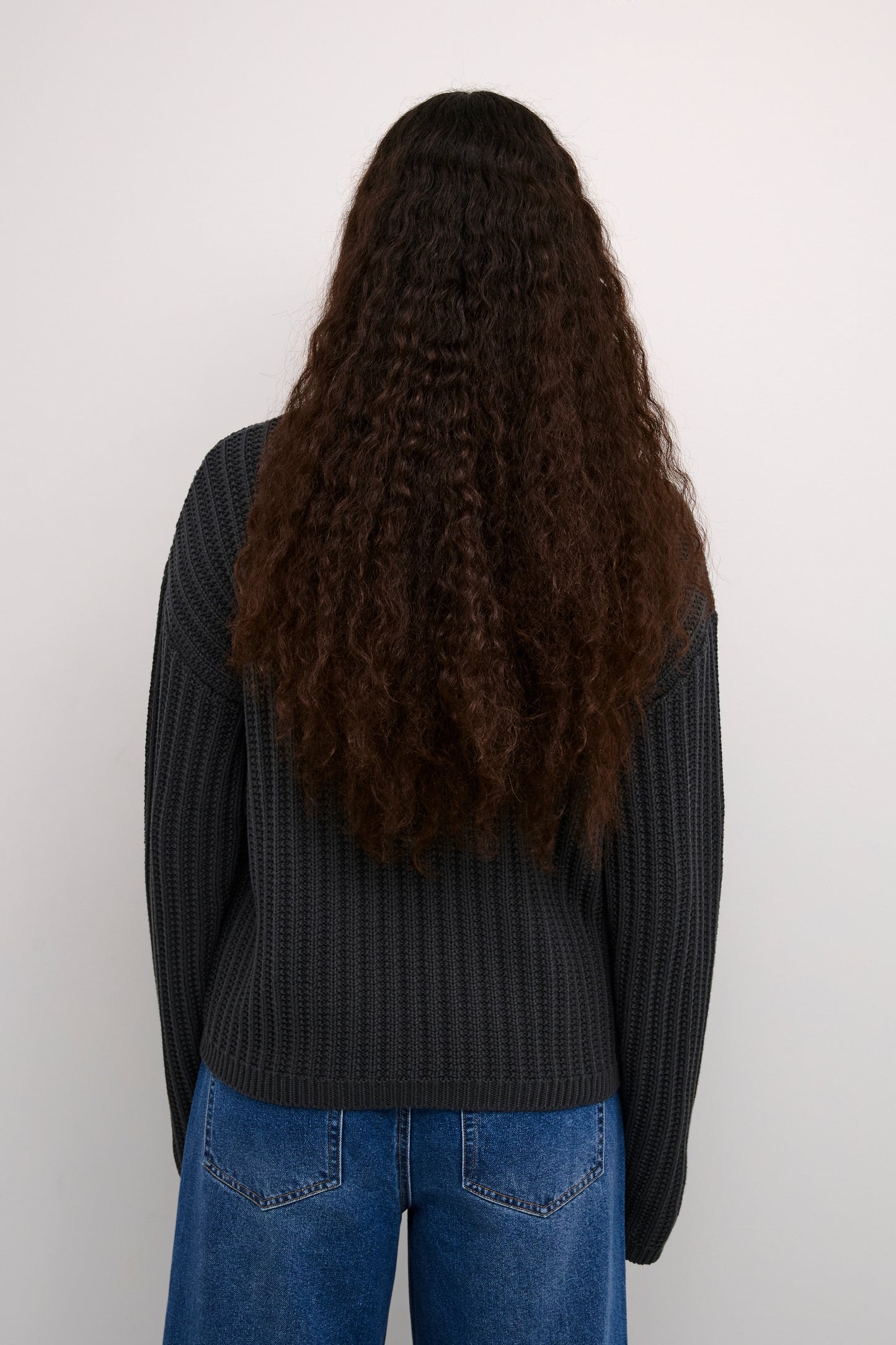 KAFFE BESS BLACK OYSTER PULLOVER