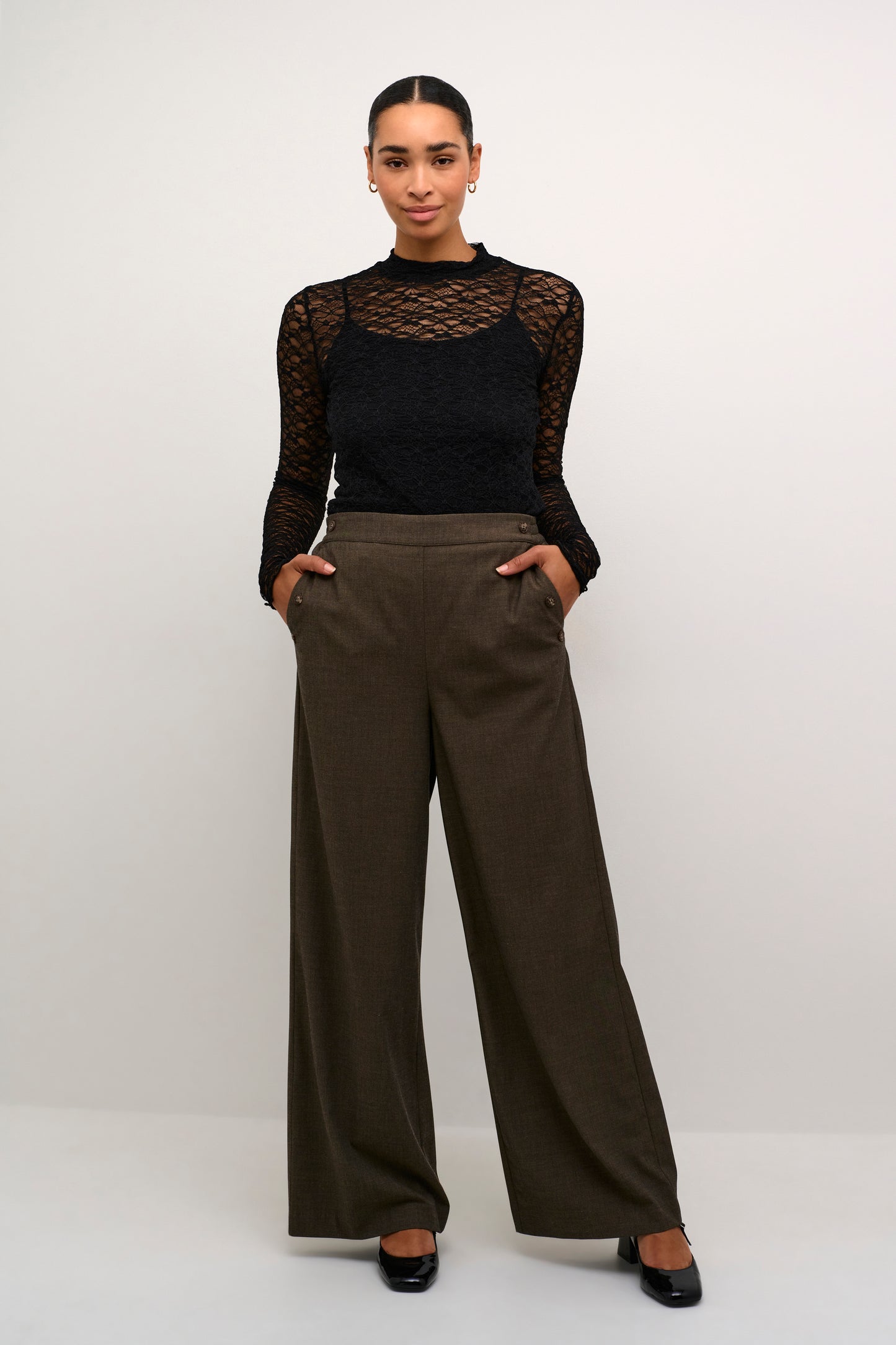 KAFFE JOLIA BLACK DEEP BLOUSE